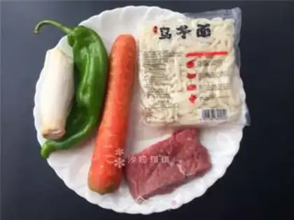 Make Vegetable veal fried oatmeal step 0