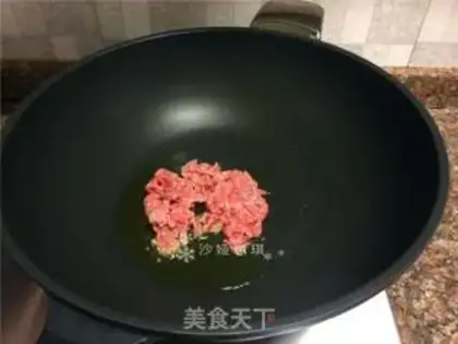 Make Vegetable veal fried oatmeal step 4