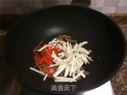 Make Vegetable veal fried oatmeal step 5