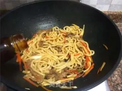 Make Vegetable veal fried oatmeal step 8