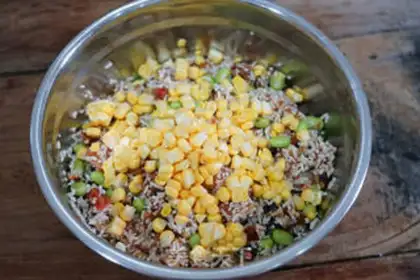Make Chicken rice and pumpkin step 9