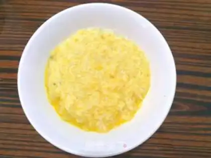 Make Soybean chicken fried rice step 2