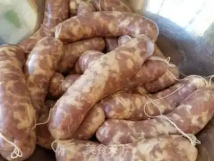 Make Homemade wide sausages step 11