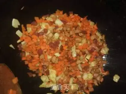 Make Egg fried rice step 4