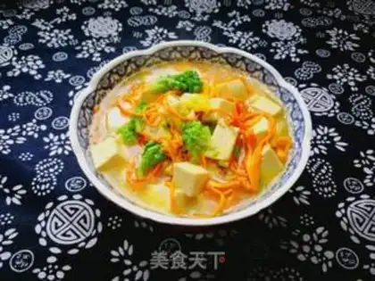 Make Worm and grass stew tofu step 11
