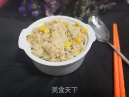 Make Gold and sand and egg rice step 8