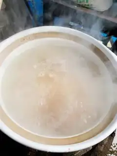 Make Seafood congee step 2