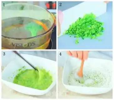 Make oatmeal orchid step 3