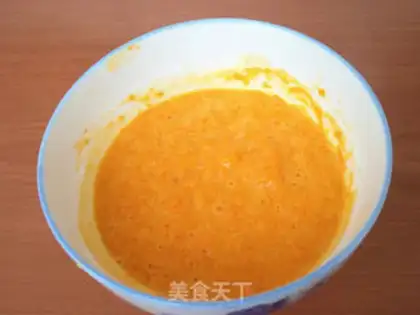 Make Pumpkin eggcake step 5