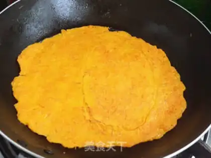 Make Pumpkin eggcake step 7