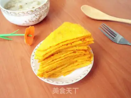 Make Pumpkin eggcake step 9