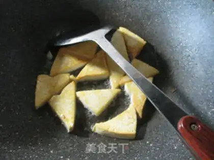 Make Tomato fried tofu step 2