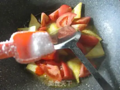 Make Tomato fried tofu step 6