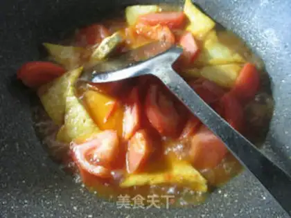 Make Tomato fried tofu step 8