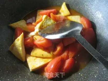 Make Tomato fried tofu step 10
