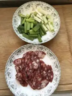 Make Garlic sausage step 1