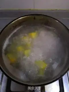 Make Pumpkin rice porridge step 3