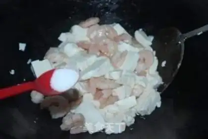 Make Shrimp tofu step 4