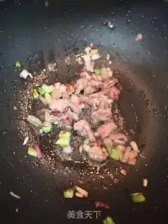 Make Onion beef fried rice step 3