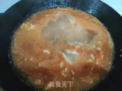 Make Tomato egg noodles step 5