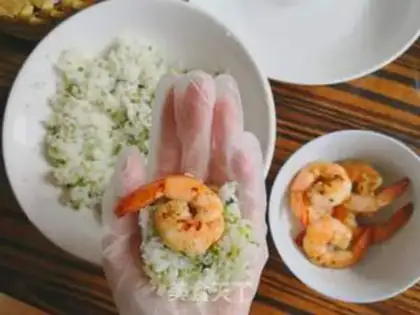 Make Shrimp rice step 4