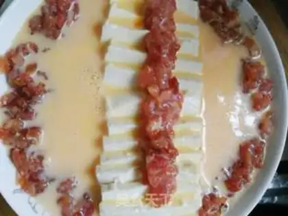 Make Meat and eggs, tofu step 4