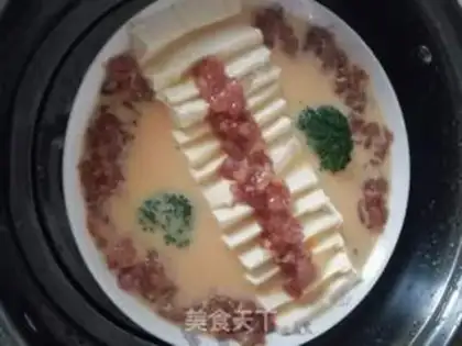 Make Meat and eggs, tofu step 5