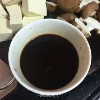 Make Red burning mushroom tofu step 1