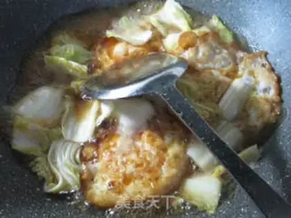 Make Duck egg-burning doll food step 7