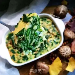 Make A spinach egg step 9