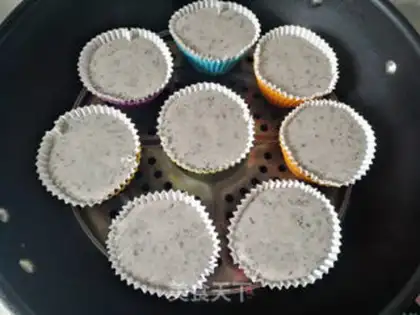 Make Steamed sesame rice cake step 10