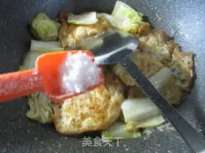 Make Duck egg-burning doll food step 8
