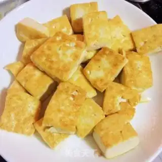 Make Red burning mushroom tofu step 5