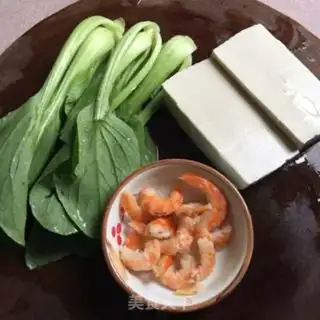 Make Green shrimp tofu step 0