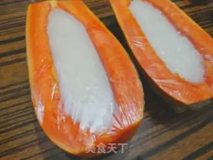 Make Lazy papaya coconut step 8