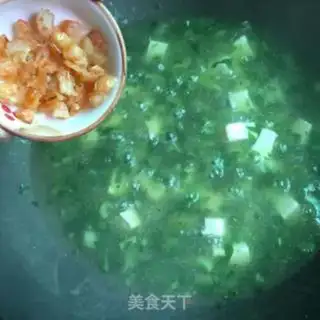 Make Green shrimp tofu step 6