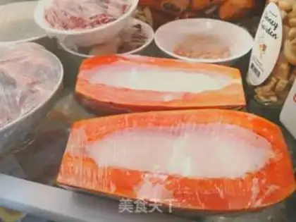 Make Lazy papaya coconut step 9