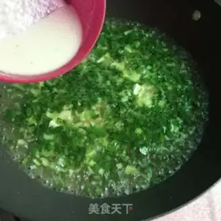 Make Green shrimp tofu step 7