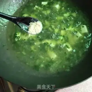 Make Green shrimp tofu step 8