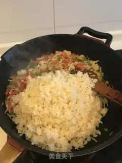 Make Vegetable beef fried rice step 9