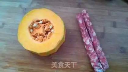 Make Pumpkin fried sausage step 0