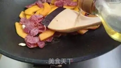Make Pumpkin fried sausage step 8