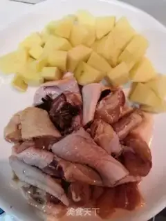 Make Potato chicken step 1