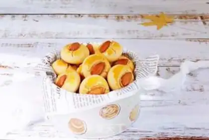 Make Almond peaches step 12