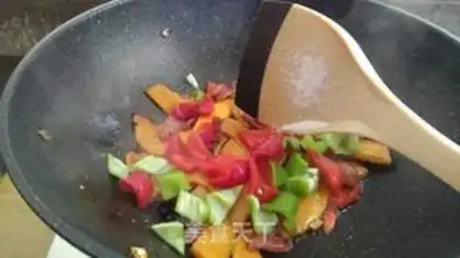 Make Pumpkin fried sausage step 11