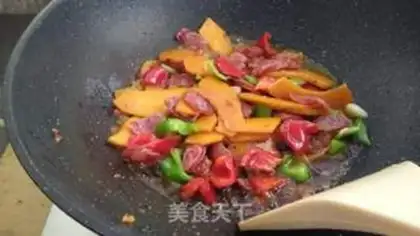 Make Pumpkin fried sausage step 12