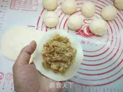 Make Puppet pork buns step 10