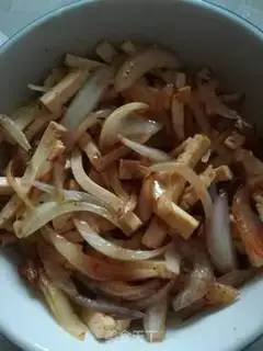 Make Tofu onions step 4