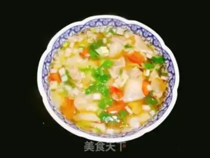 Make Sour soup and vegetables step 14