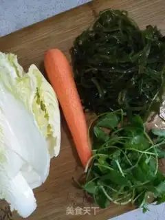 Make Cabbage and sea belt step 0